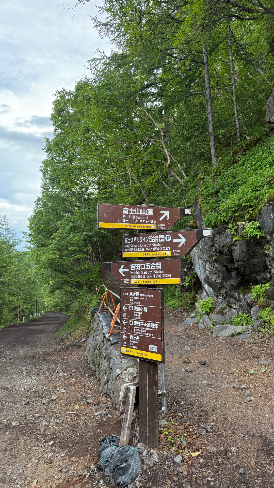 Trail detail on Mount Fuji
