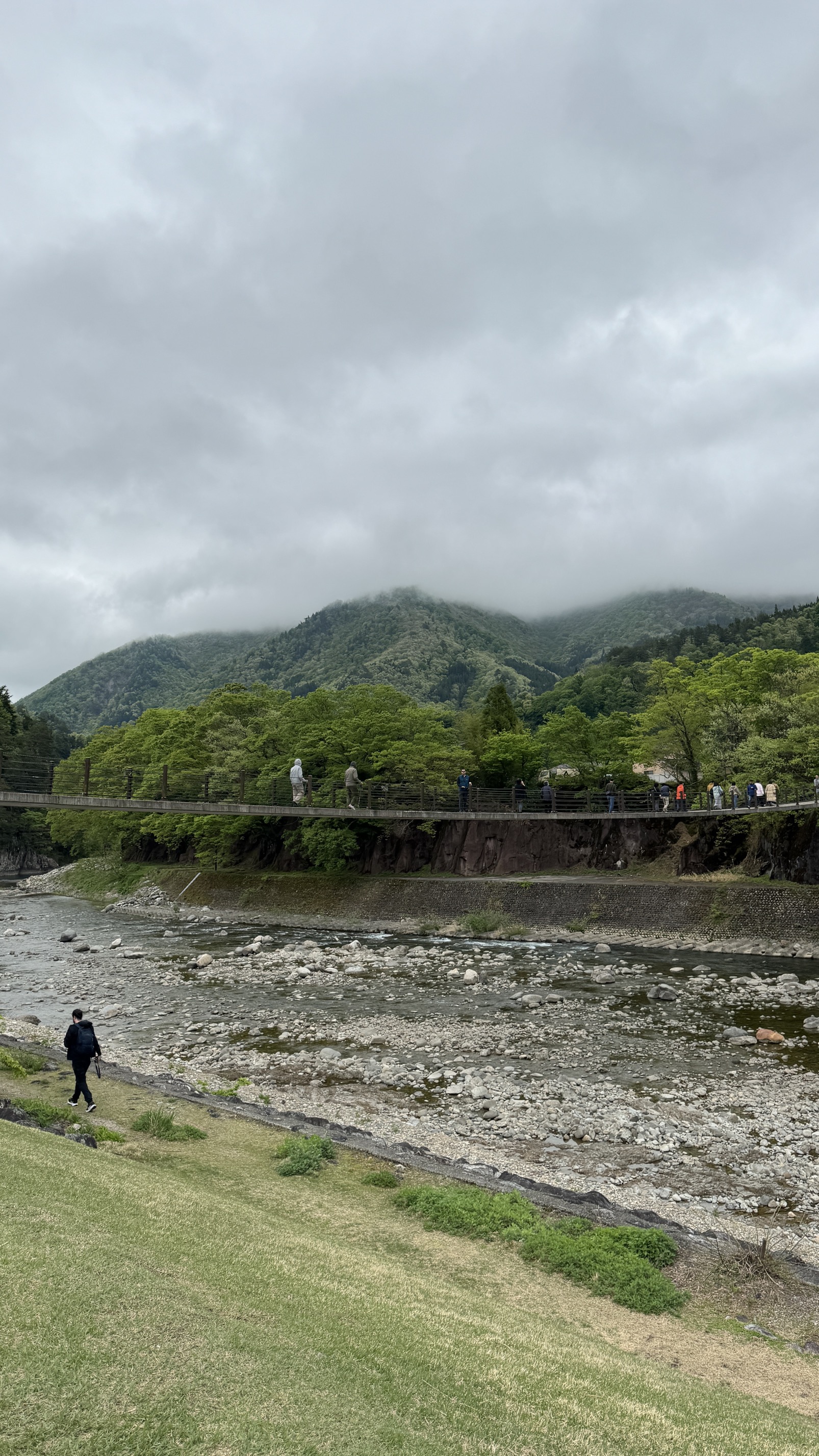 UNESCO gassho-zukuri farmhouse with thatched roof shaped like praying hands