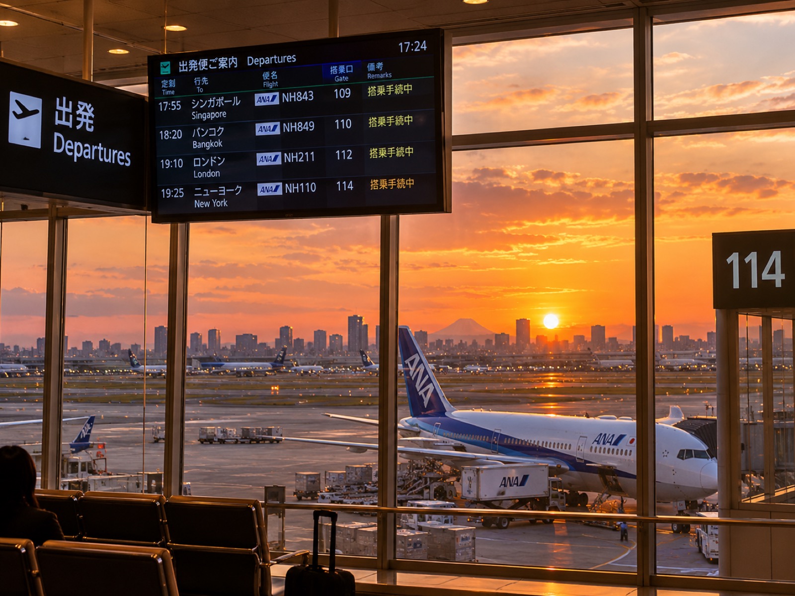 Depart Haneda (HND)